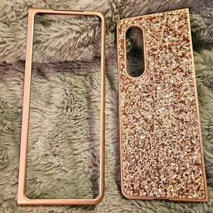 Samsung Galaxy Fold 3 Pink Glitter Case NWOT